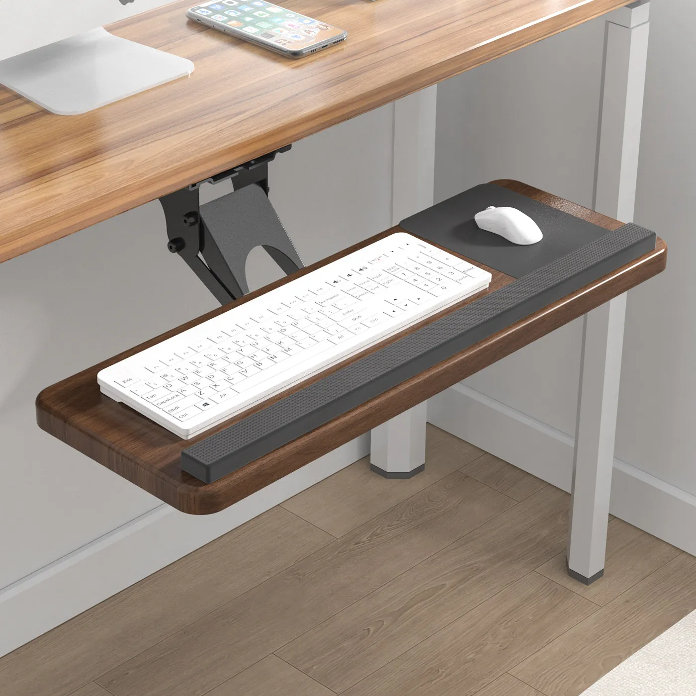 Keyboard Drawer Under - Rak Keyboard Bawah Meja, Rel Geser