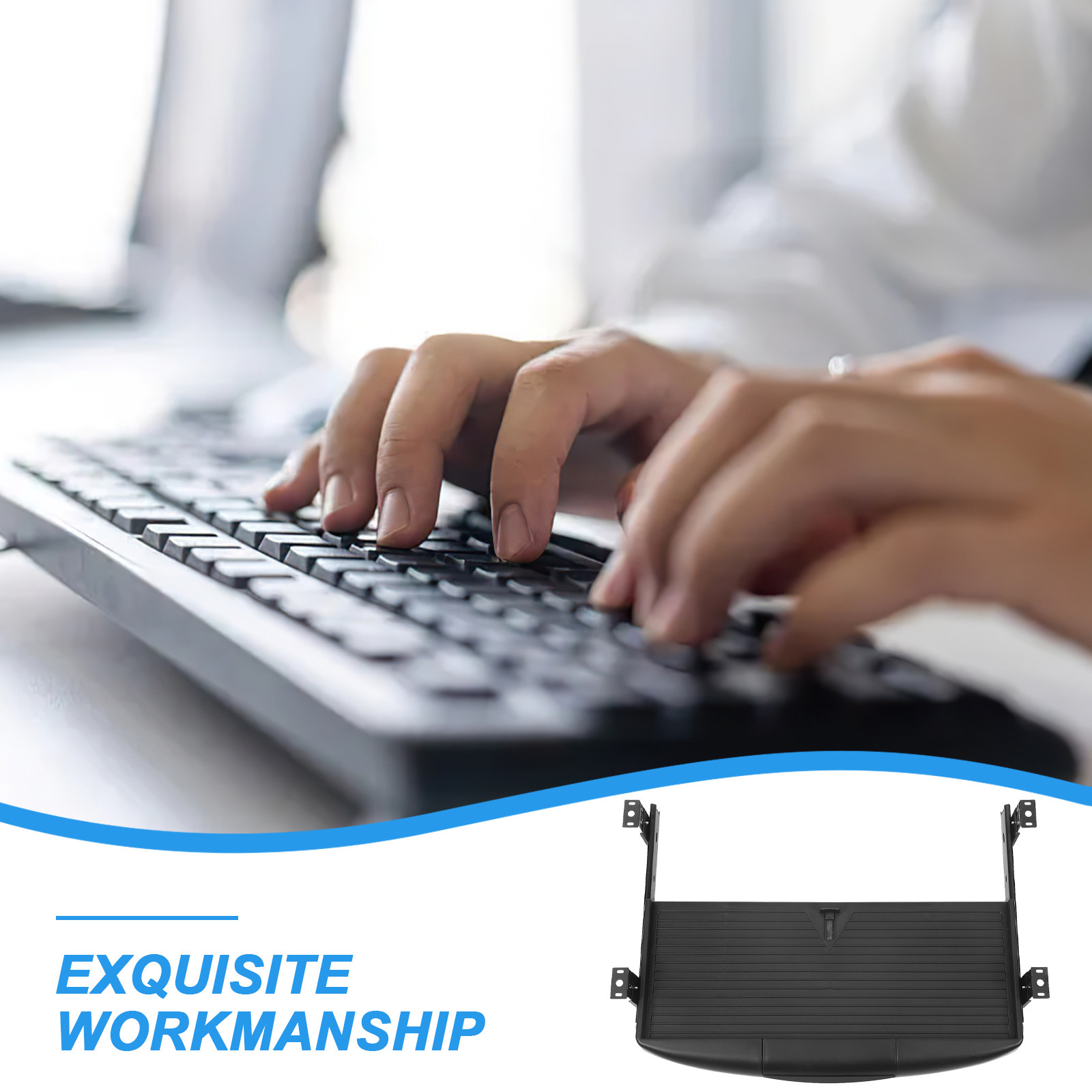 Rak Keyboard Tipe Laci Dua Lap - Keyboard Drawer Under ulasan dan harga