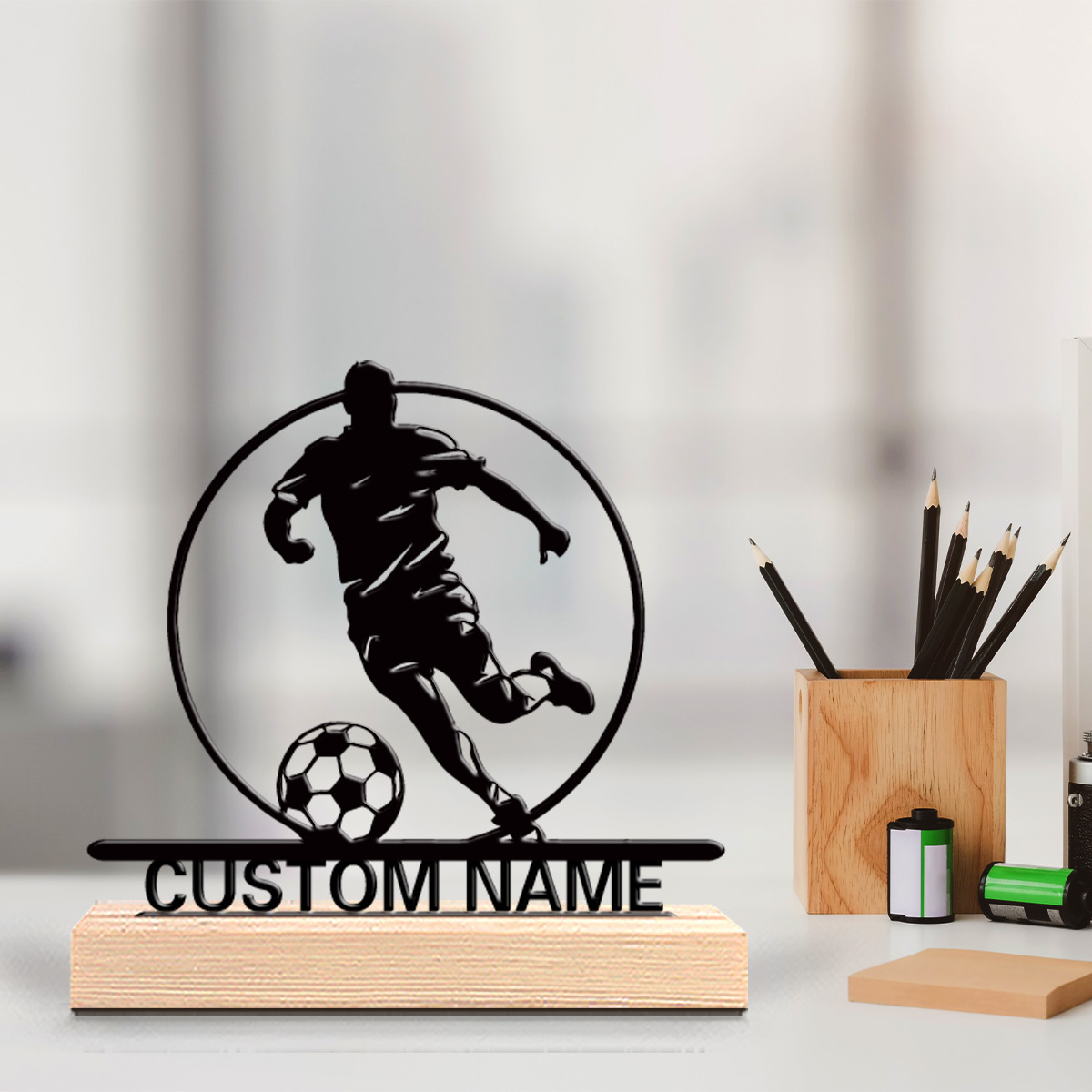 Patung Logam Pemain Sepak Bola - Office Furniture Direct ulasan dan harga