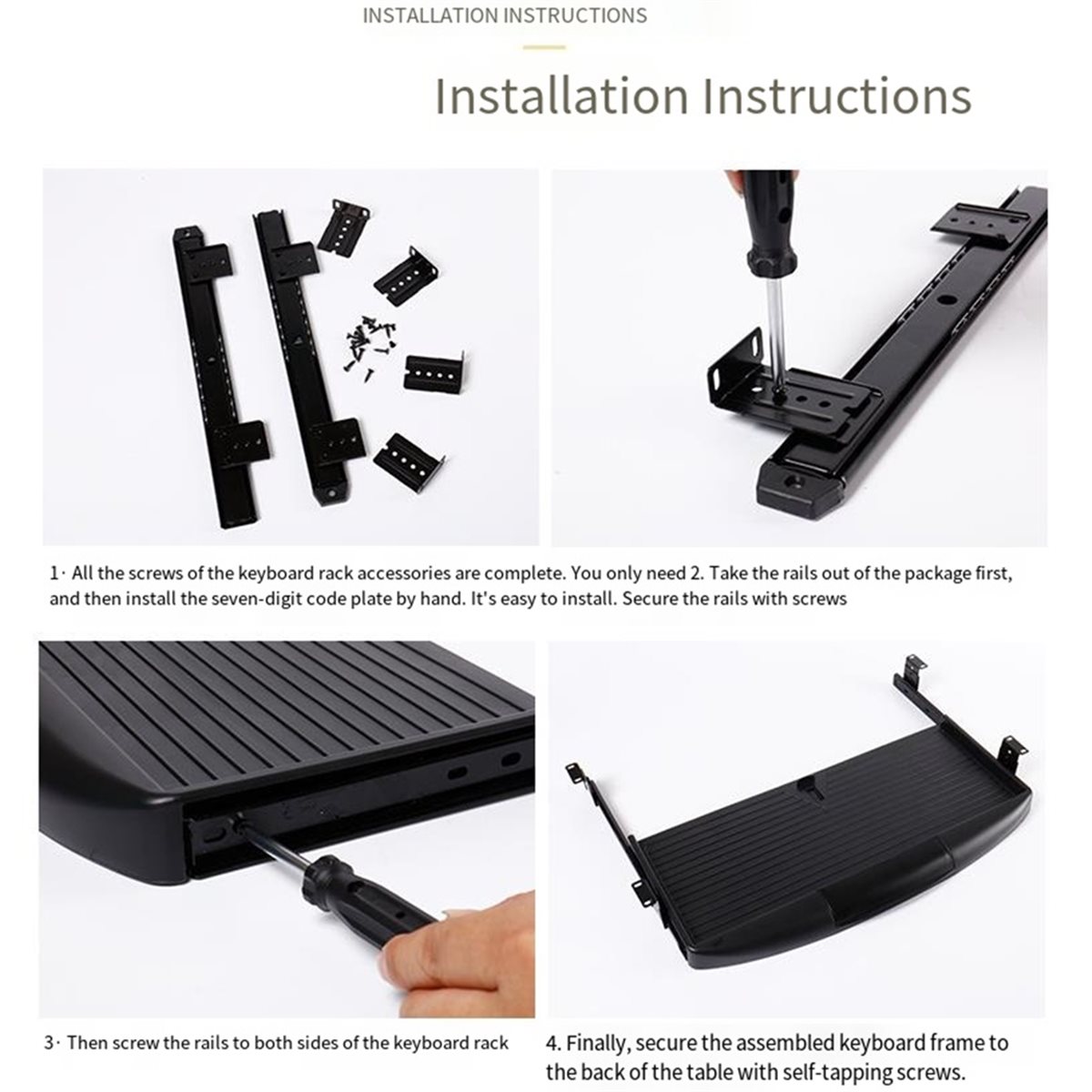 Rak Keyboard Geser di Bawah Me - Keyboard Drawer Under ulasan dan harga